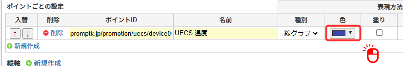 グラフ色変更