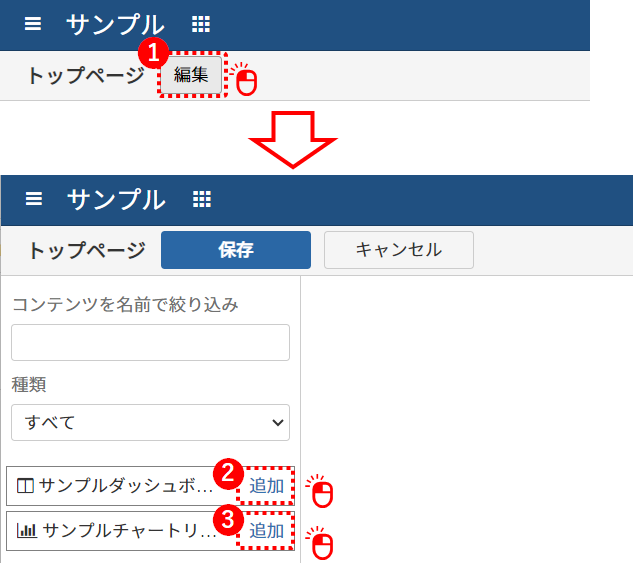 トップページの編集